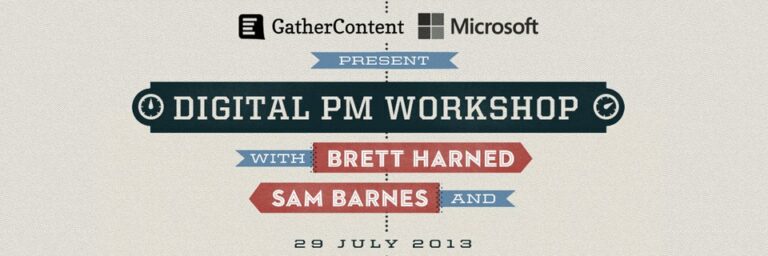 An image showing the banner for the Digital PM Workshop
