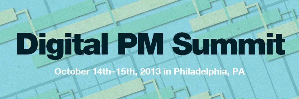 The Digital PM Summit banner.