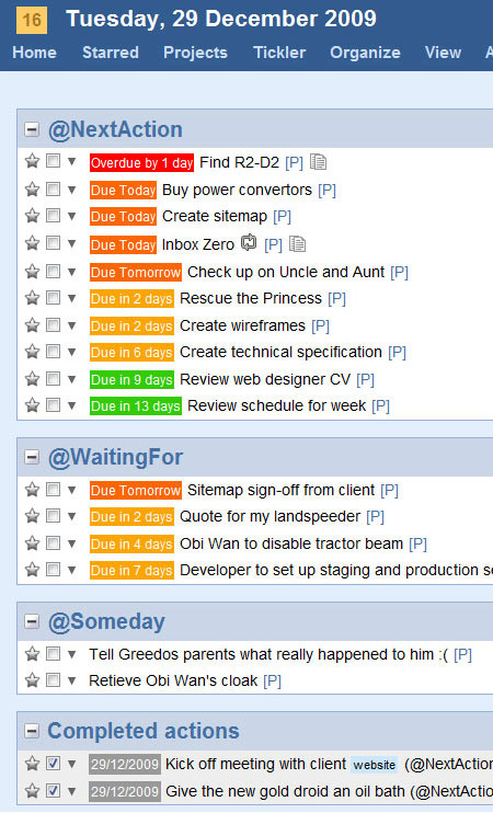 A screenshot of the GTDify Dashboard Add Task UI